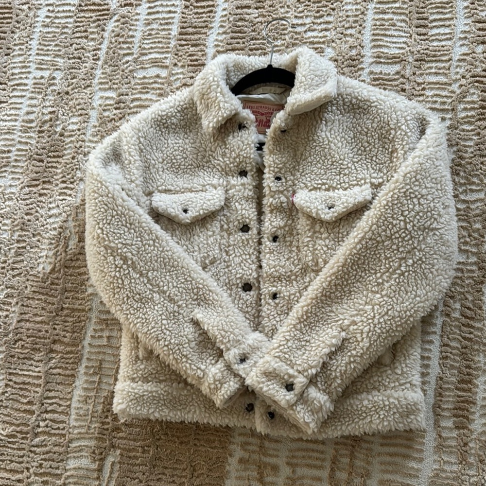 Levi's Cream Sherpa Jacket